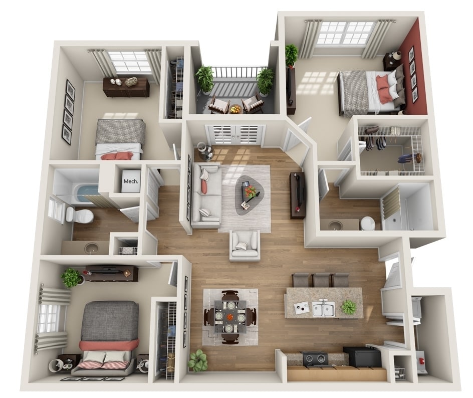 Floor Plan - The Orange Blossom