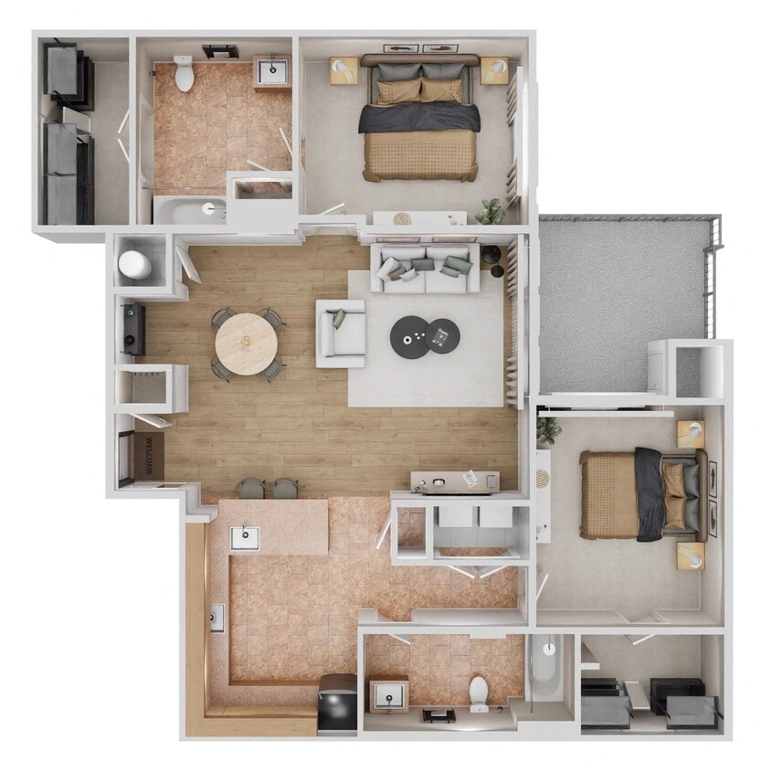 Floor Plan - B4 - Renovated