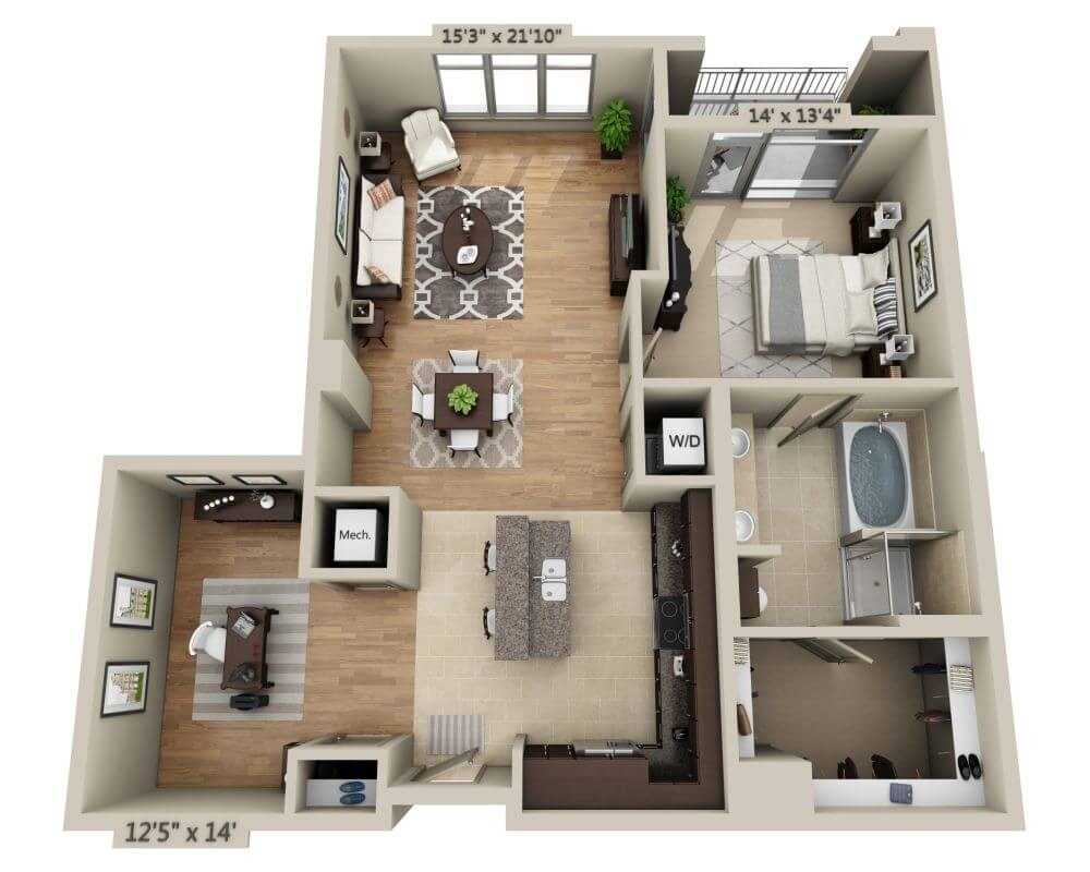 Plan L (A1BD) - Floorplan L