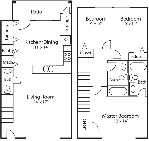3BR/2.5BA - 3 Bedroom