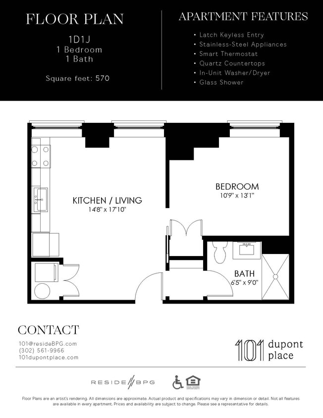 Floor Plan - 1D1-J