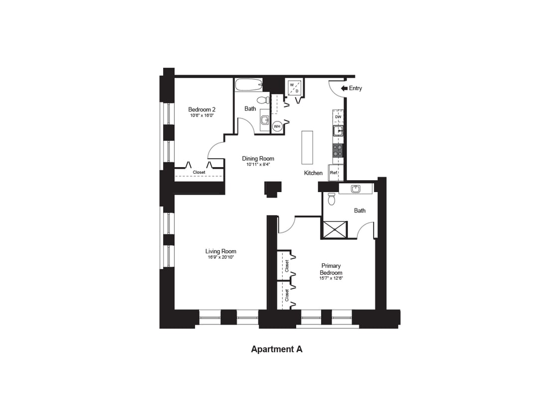 Adams 2 Bedroom 1.5 Bath - Adams
