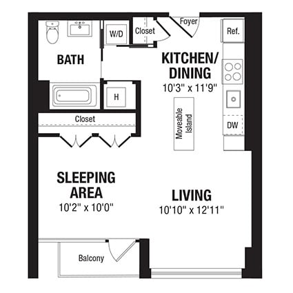 Floor Plan - Studio-S2
