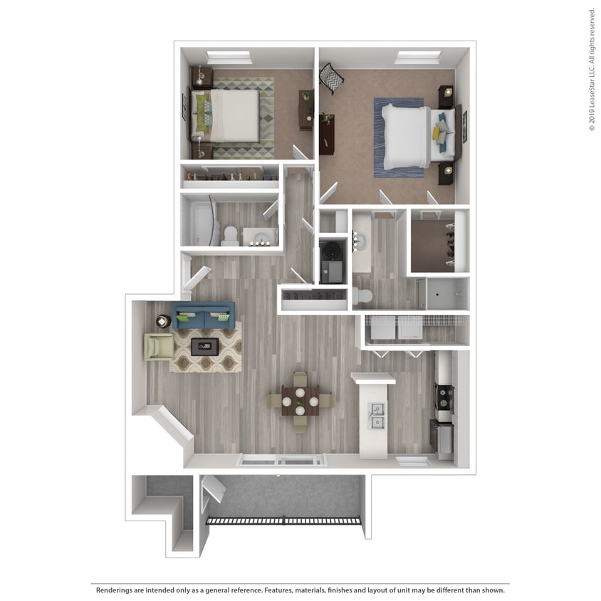 Floor Plan - 2X2 Upgrade