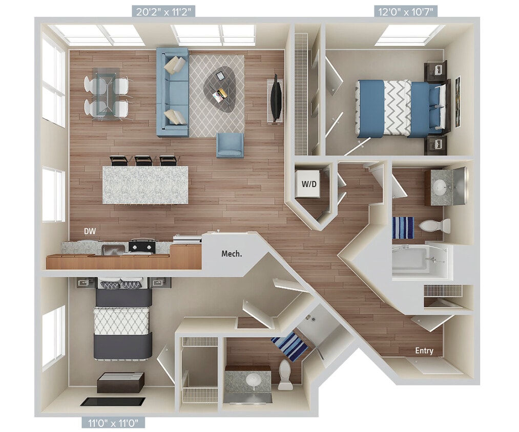 Floor Plan - B9-1127SF-Apt352
