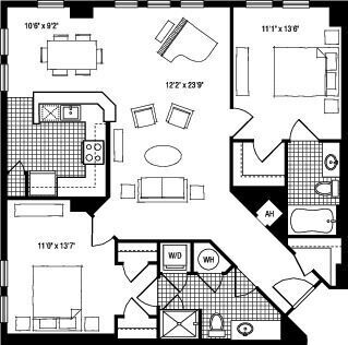 Floor Plan - 2K