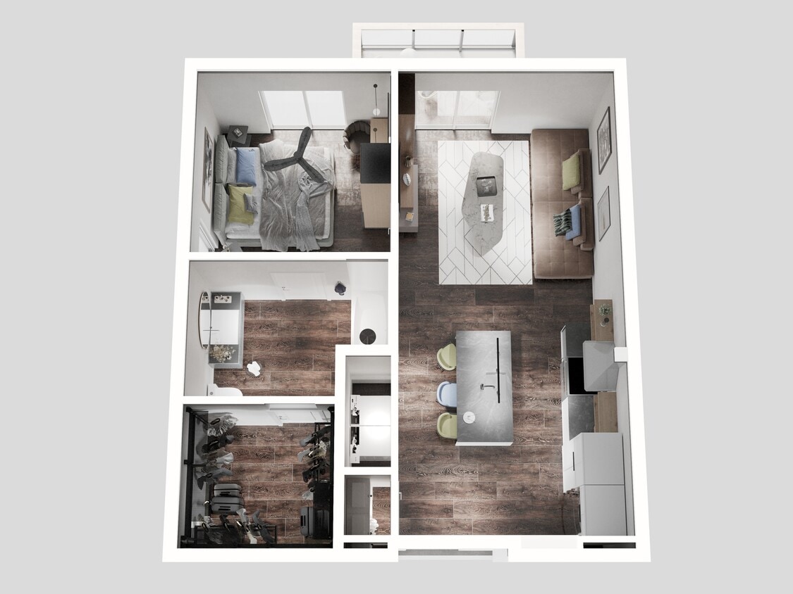 ONE Bedroom Apartment - 1 Bedroom/1 Bath Ground Level