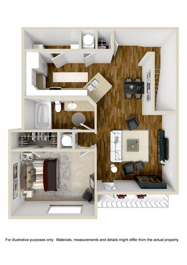 Floor Plan - One Bedroom