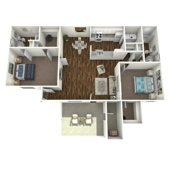 Floor Plan - 2 BEDROOM