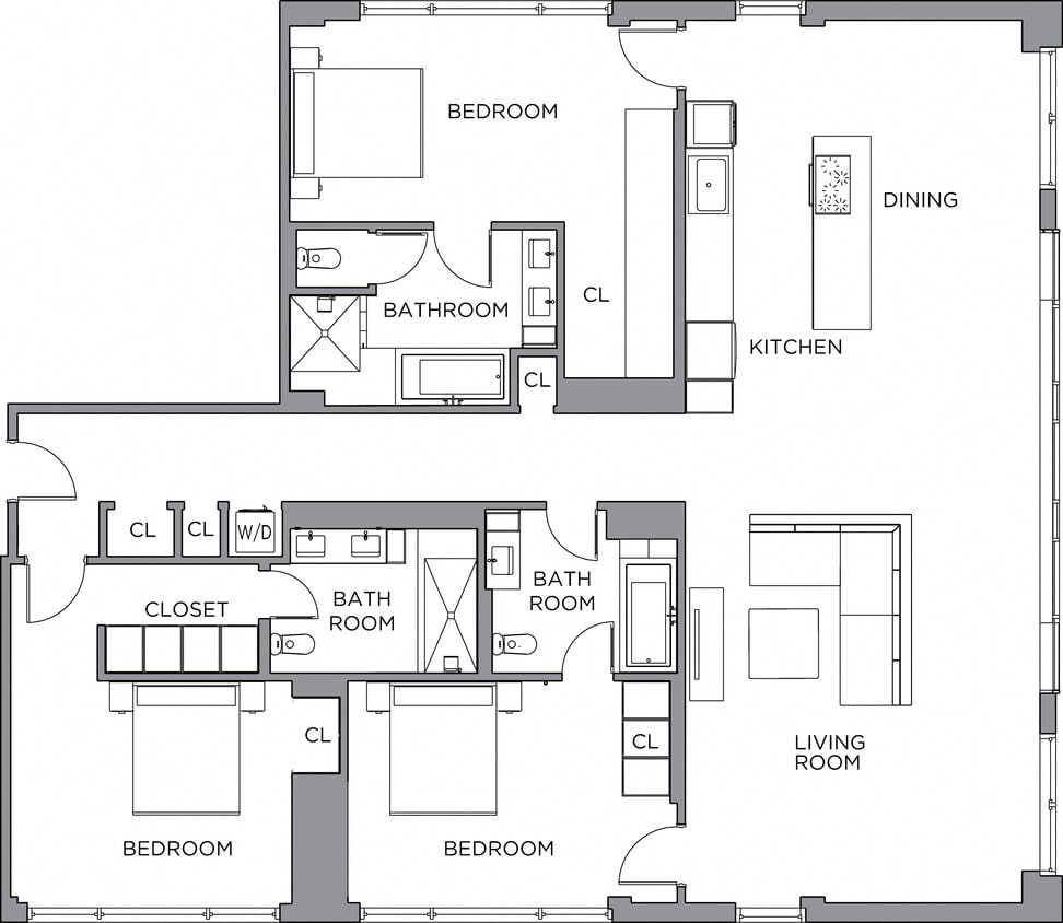 Floor Plan - 3 Bed/3 Bath-2600