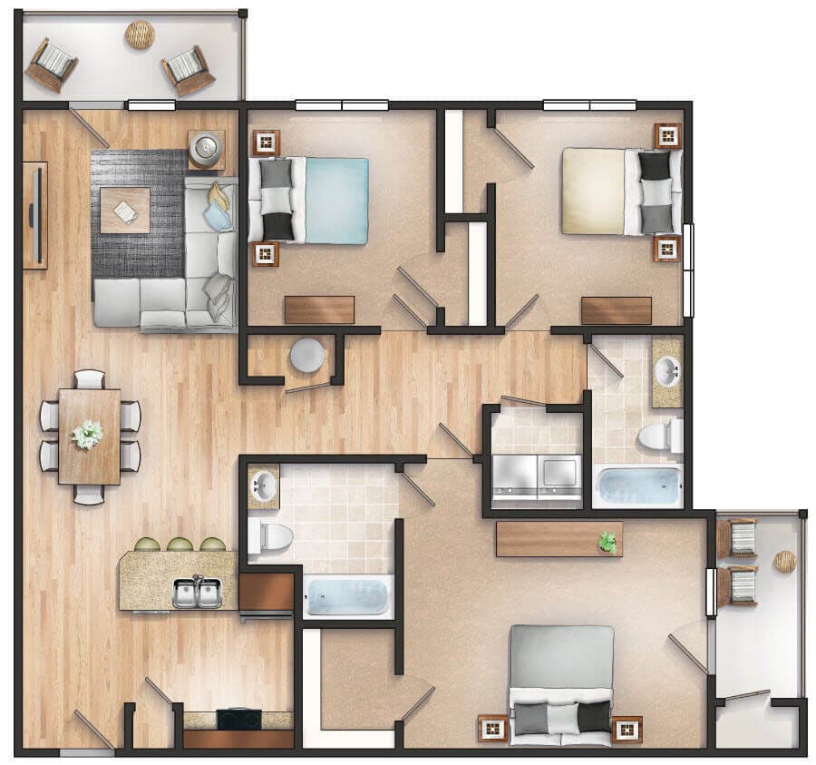 Floor Plan - The Seneca
