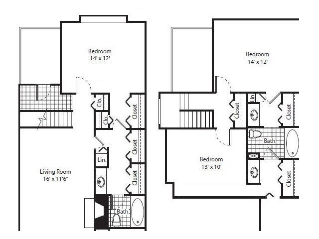Floor Plan - 3 Bed 2 Bath