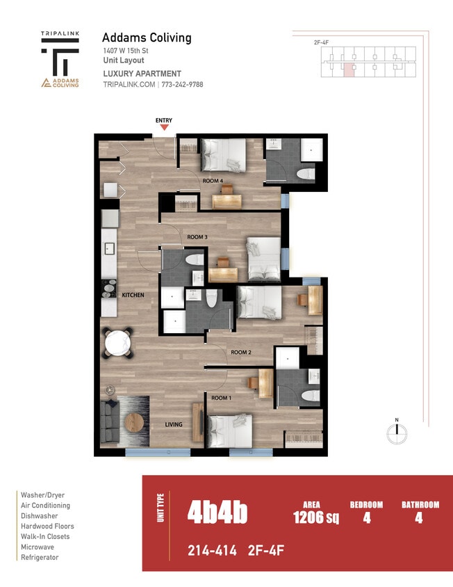 Floor Plan - Unit 214