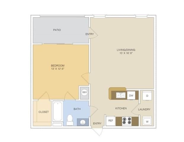 Floor Plan - A1 Lower (with garages in select units)