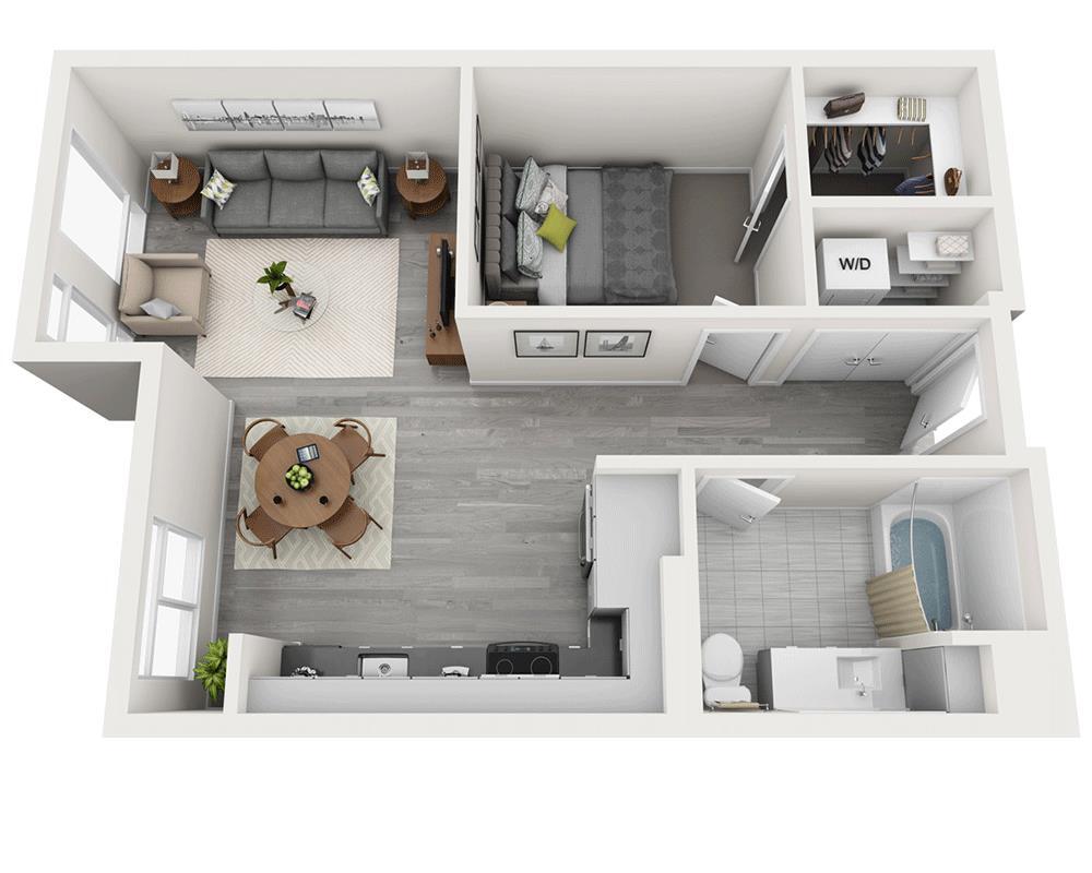 Floor Plan - Studio E1B-CL2