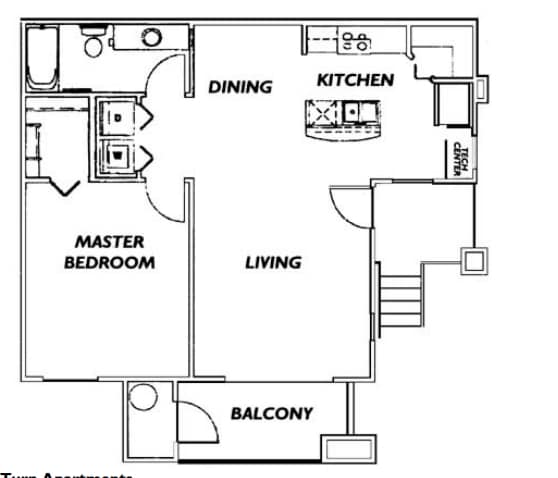 1BR/1BA - 1 Bed 1 Bath