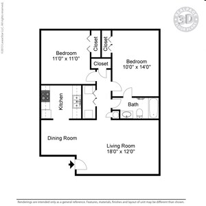 2BR/1BA - The Bonelli
