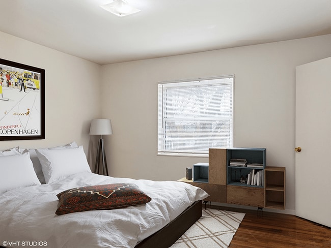 Bedroom with Natural Sunlight - Van Buren Village