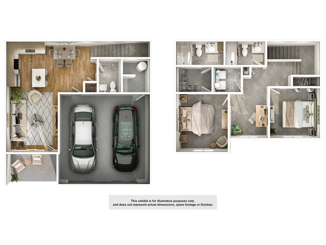 Floor Plan - Moby - Townhome(IK2E)