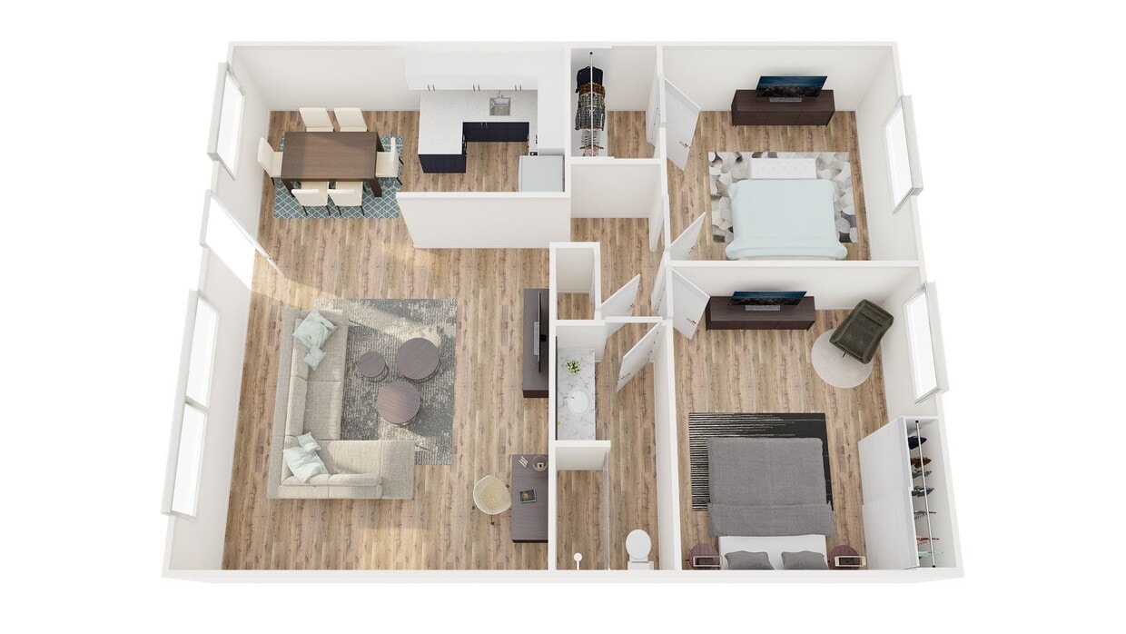 Floor Plan - 2x1 Large