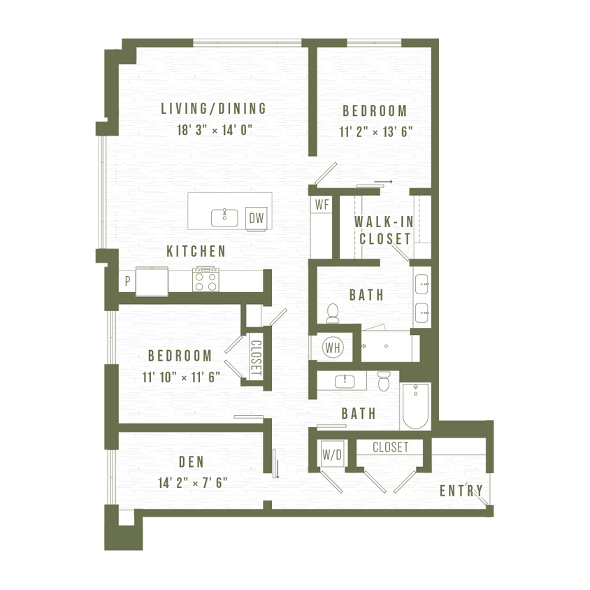 Floor Plan - B9 + Den