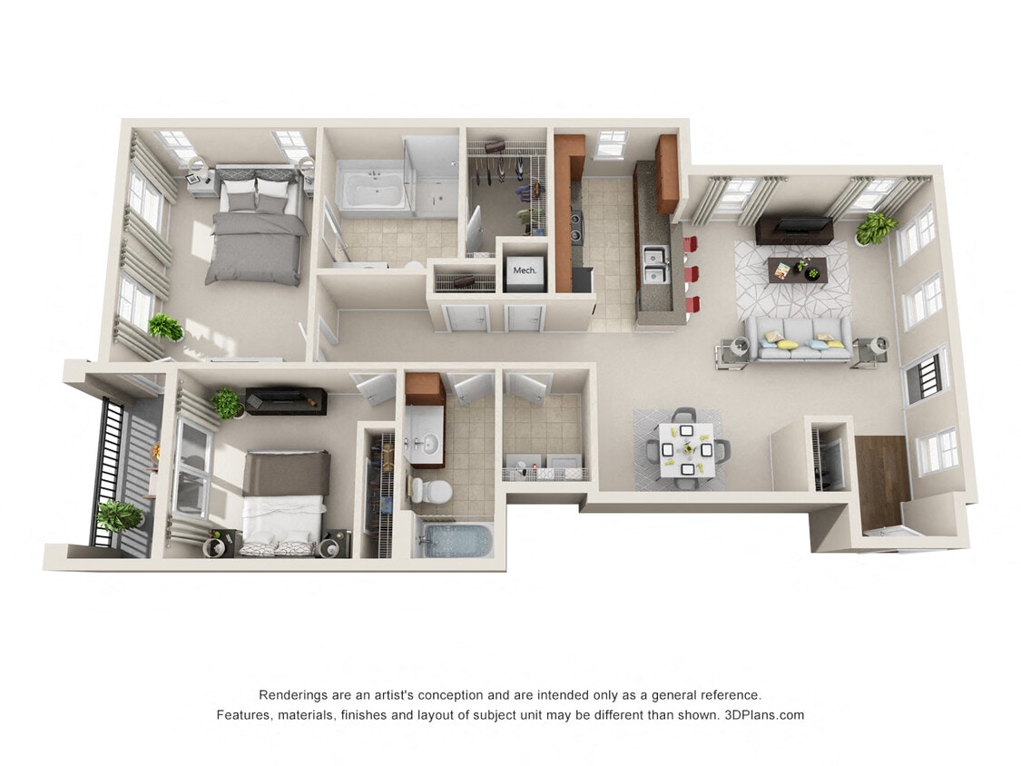 Floor Plan - Executive Flats 6a-6b