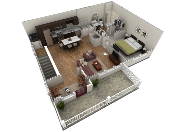 Floor Plan - 1 BR Grand Overlook