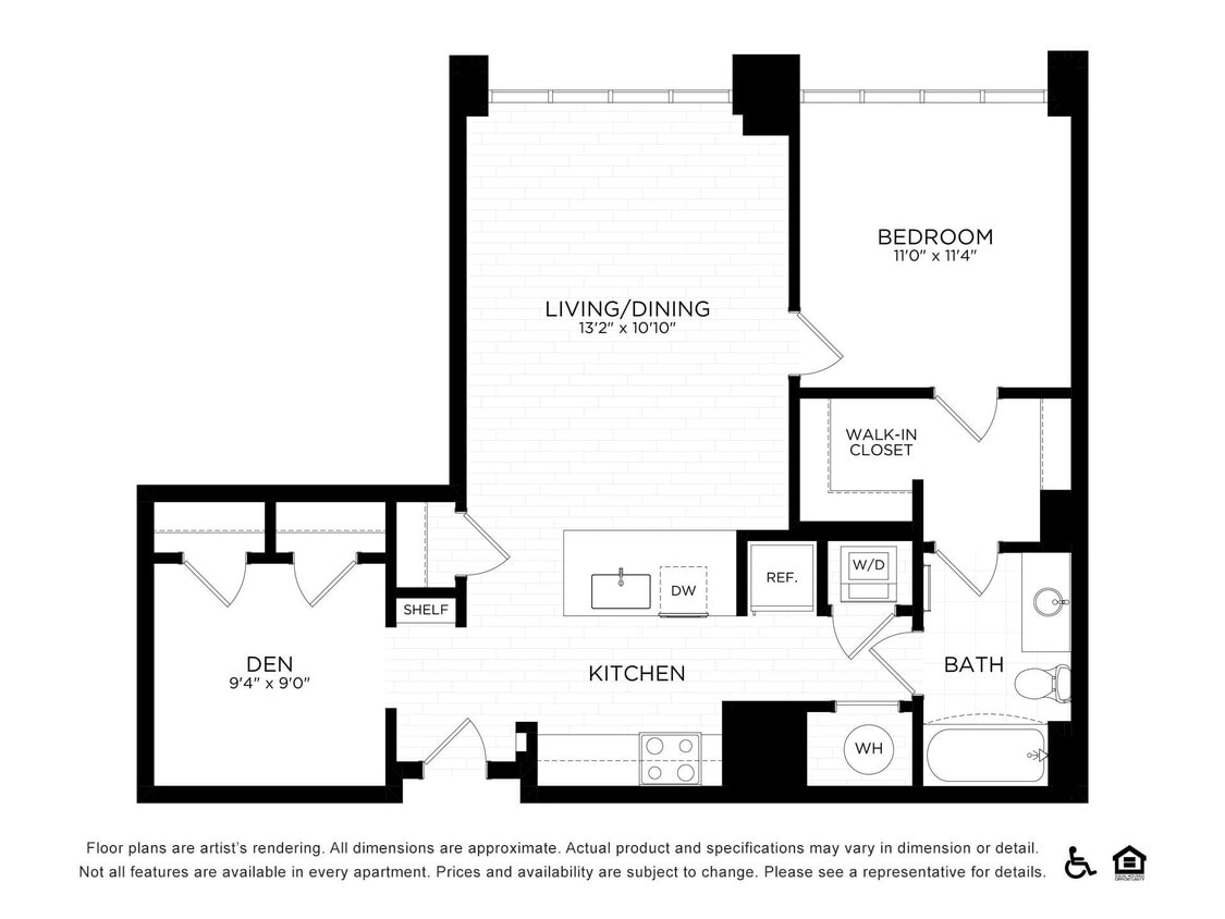 Floor Plan - 1N | 878 SF