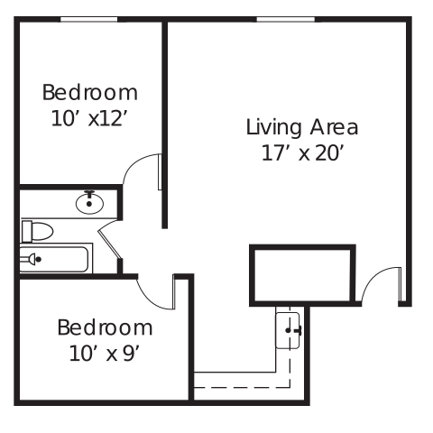 Floor Plan - 2 Bedroom