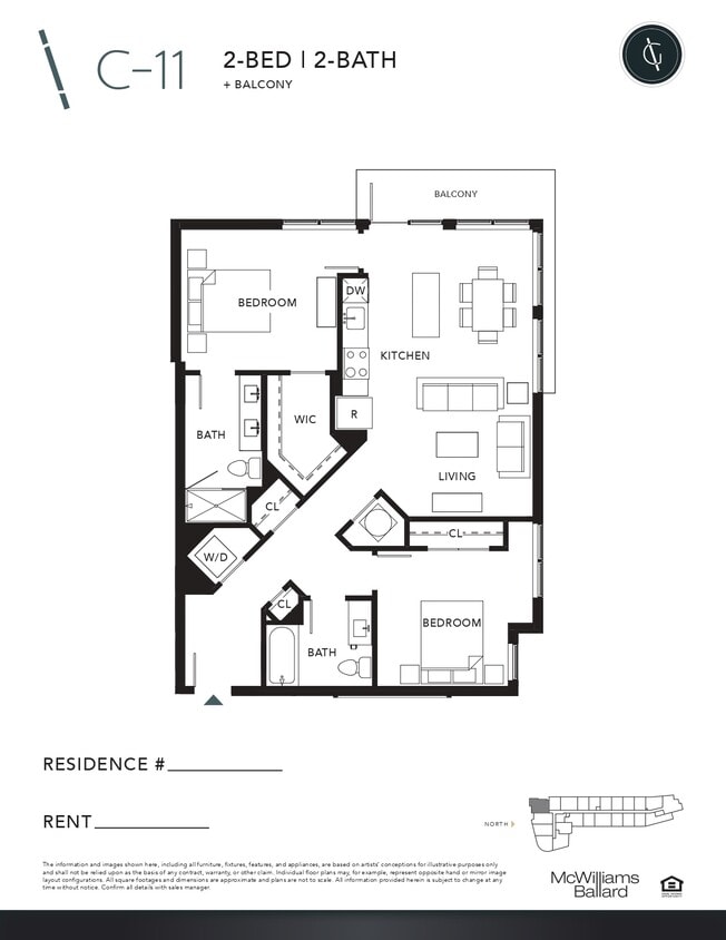 Floor Plan - Two Bedroom - C11