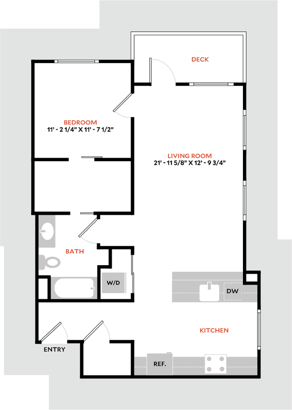 Floor Plan - Plan 1R