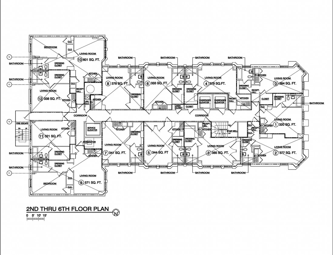 Floor Plan - Remodeled Studio Apartment on the Gold Coast