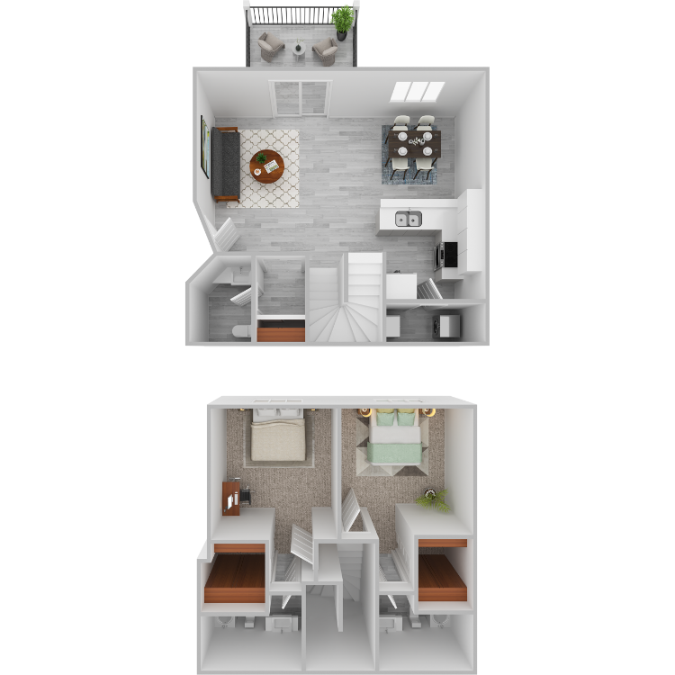 planB_192324.png - Plan B- 2 bed 2.5 bath