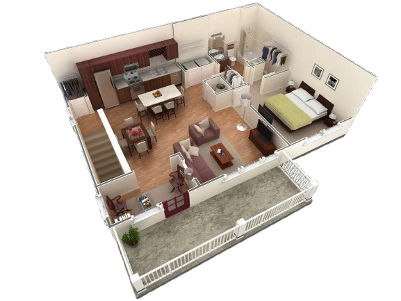 Floor Plan - 1 BR Grand Overlook