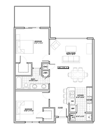 2BR/1BA - 2BR/1BA