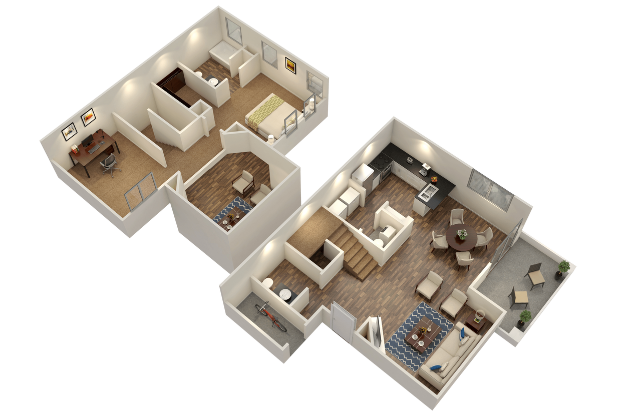 Floor Plan - Harvard Townhome