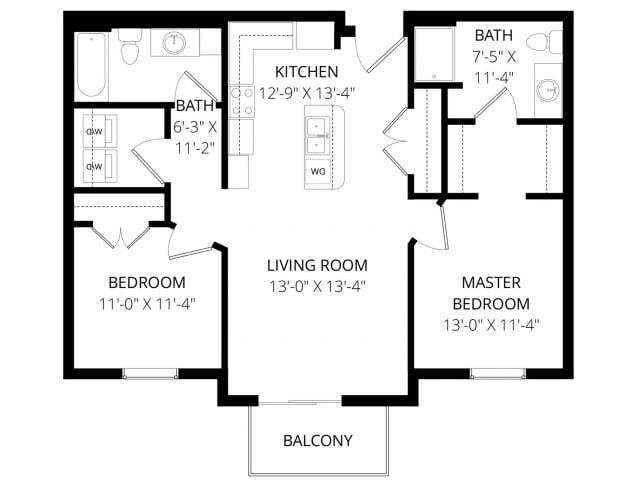 Floor Plan - C.1 2x2