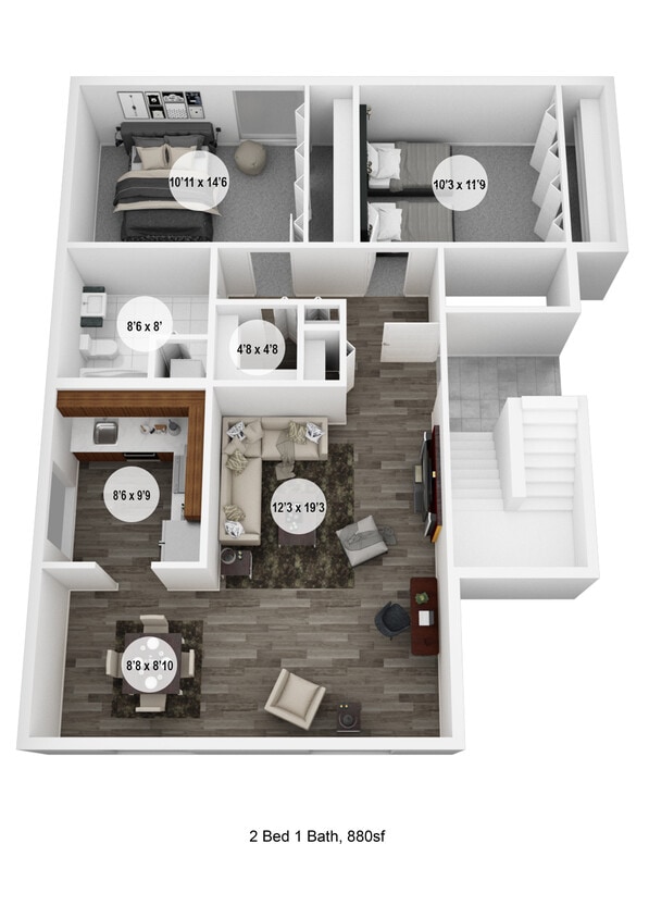 Floor Plan - 2 Bedroom