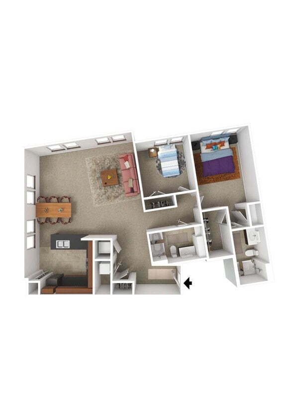 Furnished Example - 2B-E