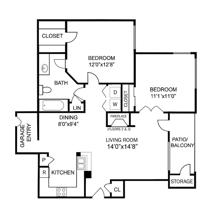 Floor Plan - 2B