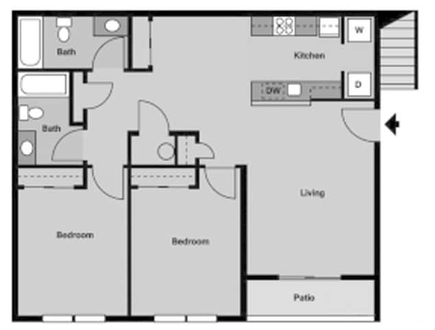 Floor Plan - 2 Bedroom