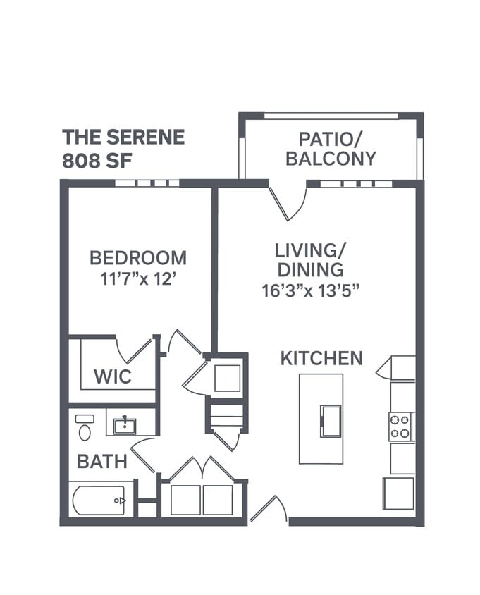 Floor Plan - The Serene - Attached Garage