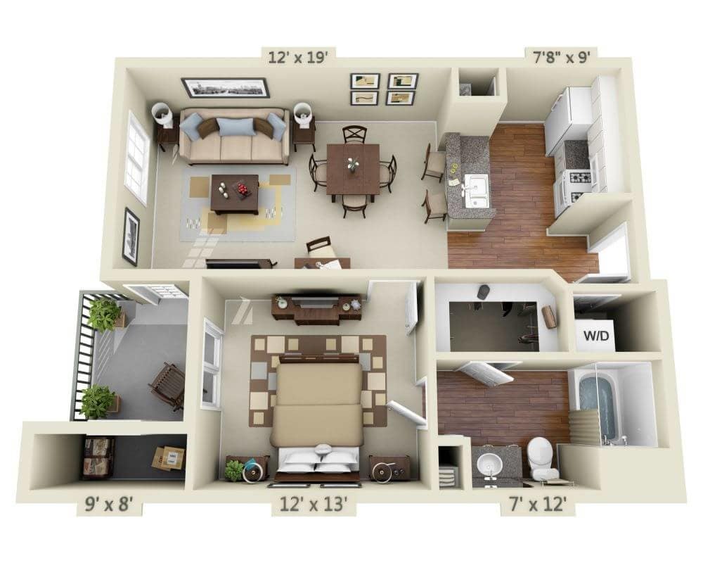 Floor Plan - Plan A1B/A1C
