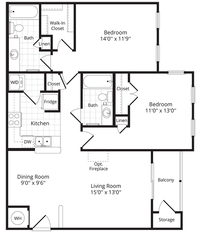 Floor Plan - The Bohemia