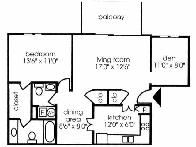 1BR/1.5BA - The Iris