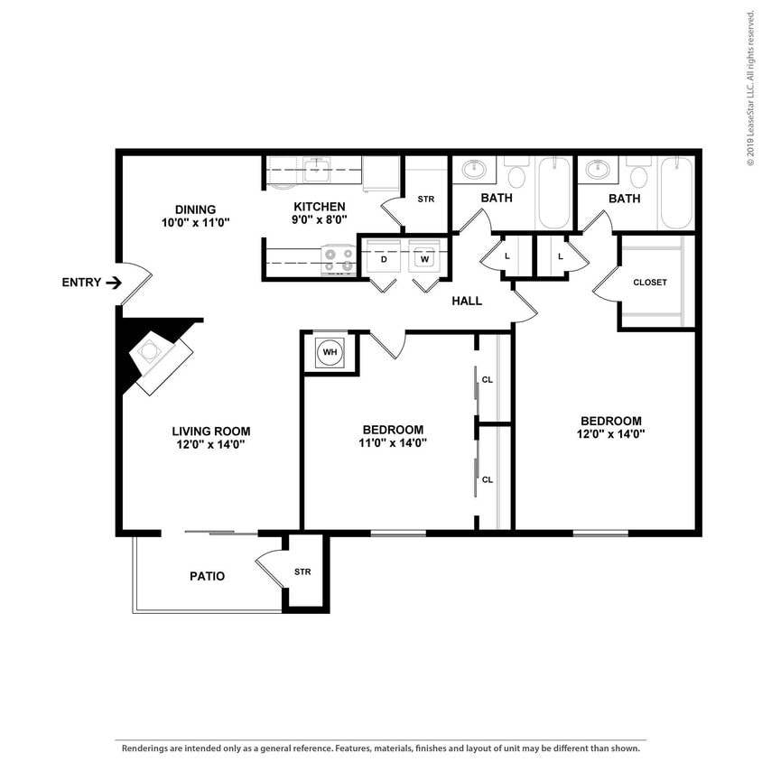 Floor Plan - 2x2U