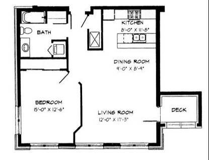 1 Bed / 1 Bath - 816 SF - 1 Bed / 1 Bath - 816 SF