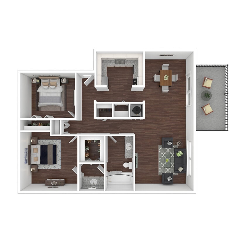 Floor Plan - 2x1U (Buena Vista I)