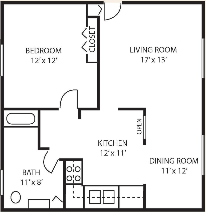 1 BR/1 BA Lakeview - Lakeview - 1 Bedroom
