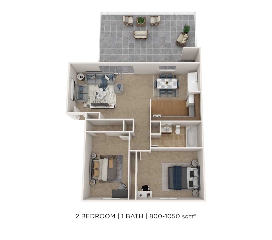 Floor Plan - Two Bedroom